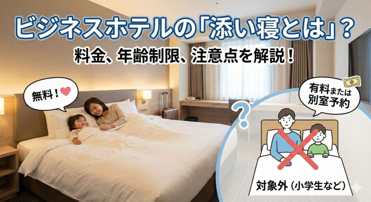 ビジネスホテルの「添い寝とは」？