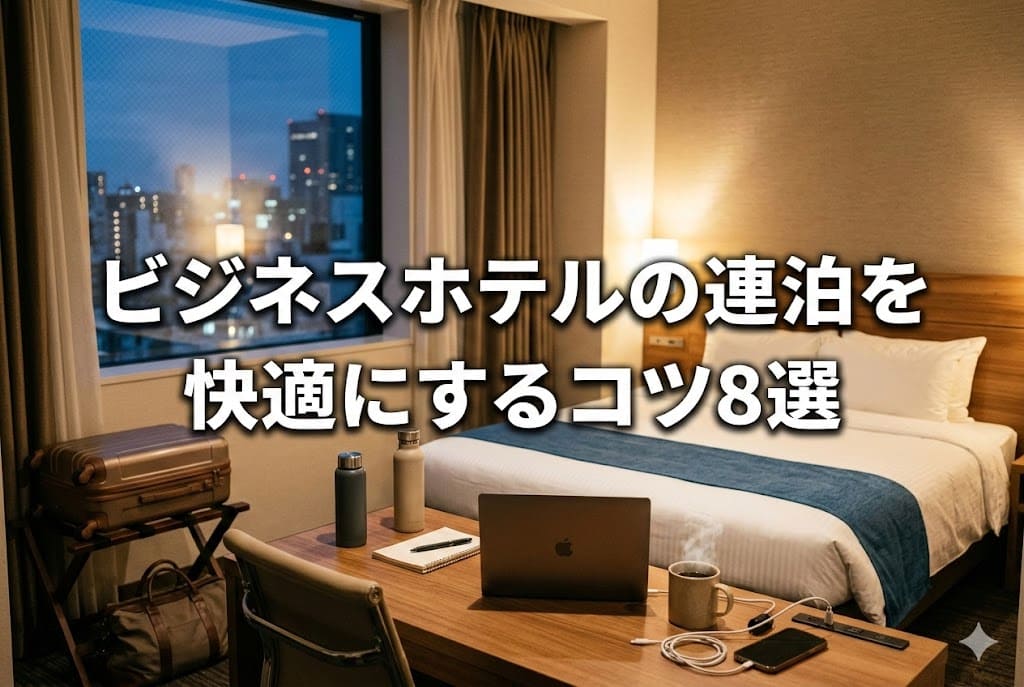 ビジネスホテルの連泊を快適にするコツ8選