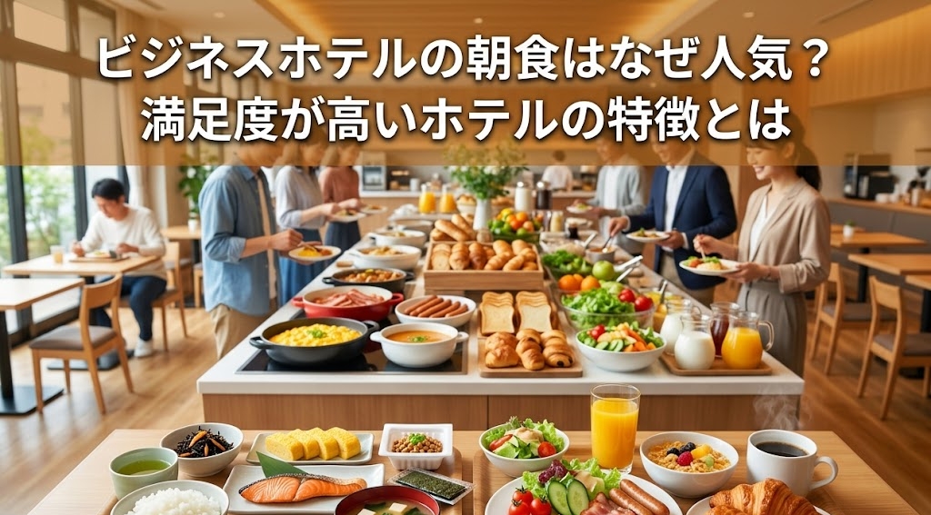 ビジネスホテルの朝食はなぜ人気？満足度が高いホテルの特徴とは